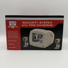 Bunker Hill Security System w/ 2 Cameras, Black & White Monitor #66556