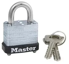Master Lock 105D Laminated Steel Warded Padlock 1-1/8" 1 Count (Pack of 1)