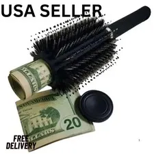 Hair Brush Hidden Stash Safe Secret Compartment Diversion Travel Security Safe*