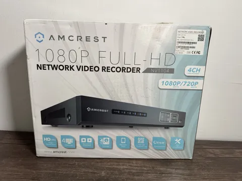 Amcrest NV1104 1080p NVR (2CH 1080p / 4CH 720p) Network Video Recorder OPEN BOX