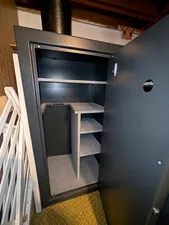 Large Metal Gun Safe Combination Lock Adjustable Shelves UL 81Y6 Black