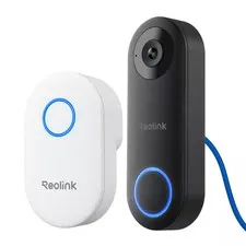 D340P Wired Poe Video Doorbell Camera 2K+ 5MP with Chime, Pre-Record, 2-Way Talk