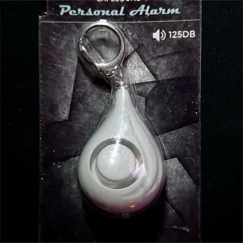 Safesound Personal Attack Alarm 125dB White Keyring Security Device