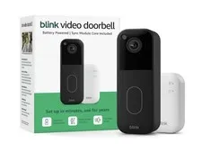 Blink Video Doorbel with Sync Module Core, Battery, Head-to-Toe HD View - Black