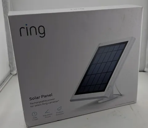 NEW Ring Solar Panel for Select Ring Security Cameras - White