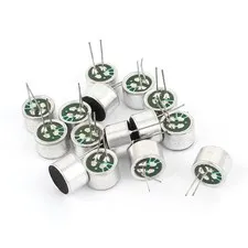 15pcs Electret Condenser Capacitor 2Pins Cylindrical Pickup 9mm x7mm