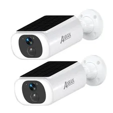 ANRAN 2K Solar Security Camera Outdoor Wireless AI Human Color Night Vision IP65