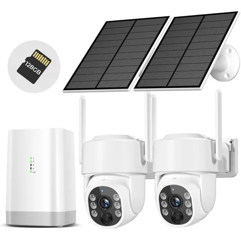 Security Cameras Wireless Outdoor 5G& 2.4G, No Subscription, 2 Cam-Kit,4MP So...