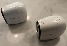 (2) Arlo Pro 720p VMC4030 HD Wireless Security Camera Add Ons NO BATTERIES