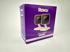 Roku Indoor Security Camera 2 Pack 1080p HD Night Vision Motion Detect