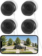 3MP 2K Magnetic Window Camera, 4X Window Security Camera with AI Detection, 2.4G