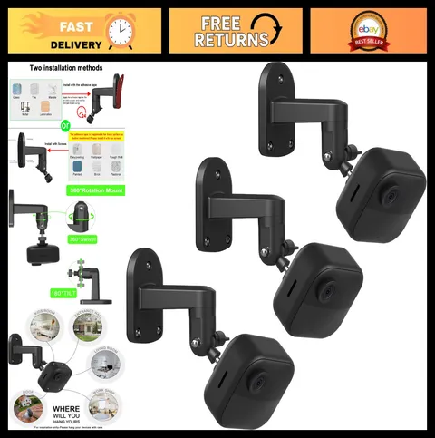 3 Pack Adjustable Camera Mount for Blink Outdoor/XT/XT2/Mini - Wall Bracket