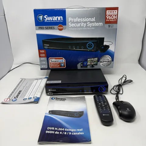 Swann DVR-94200H Pro Series 960H 9 Channel Security Mouse Remote Power Cord READ