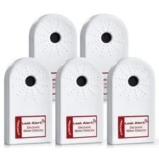 Zircon® Leak Alert™ Water Leak Detector, Loud 90 dB Water Alarm, 5 Pack