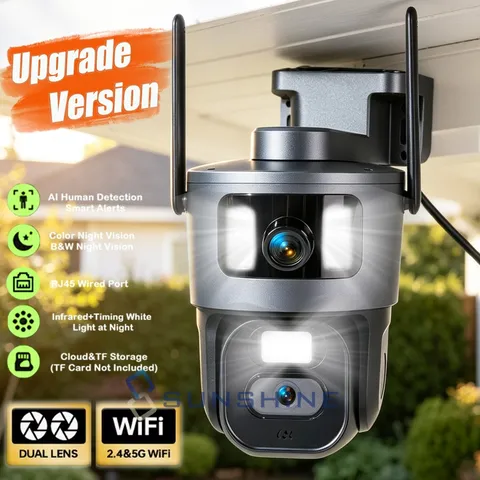 5G HD 4K Camaras de Seguridad para Casa Inalambricas Con Vision Nocturna y Audio