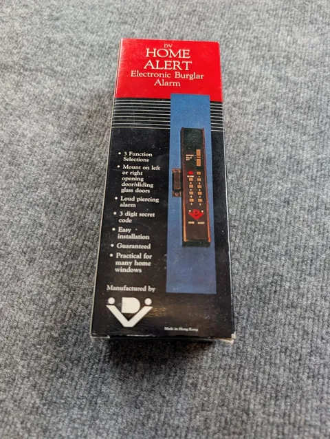 DV Home Alert Electronic Burglar Alarm  3-Digit Code Door Window Security | New 