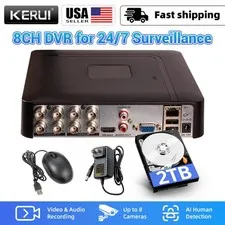8CH 5 IN 1 DVR H.265+ 1080P Digital Recorder 2TB HDD Motion Detection CCTV
