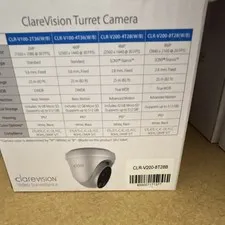 ClareVision CLR-V200-8T28B IP Wired Turret Camera 8MP 4K IP67 Black 25m