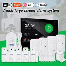 Wireless Burglar Alarm 7 inch Large Touch Screen Panel 4G WIFI Home Alarm System