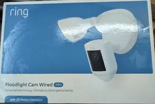 New Ring Floodlight Cam Wired Pro White