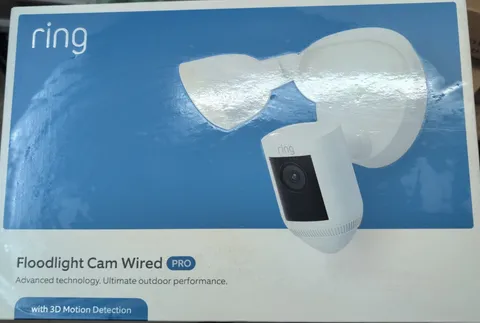 New Ring Floodlight Cam Wired Pro White