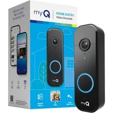 myQ Video Doorbell | 2K Camera, Battery/Wired Color Night Vision Live with 2-Way