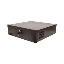 Security DVR Lock Box with Fan, NVR Lock Box, 15" x 15" x 5"