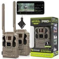 TACTACAM Reveal Pro 3.0 Cellular Trail Camera - Multi-Cellular Network, GPS,...