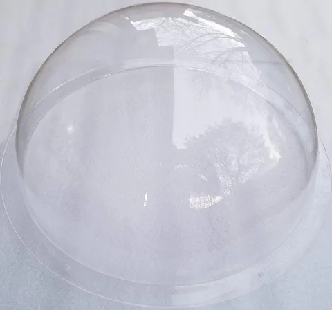 Acrylic Dome/Plastic Hemisphere - Clear - 13" Diameter 3/4" Flange with