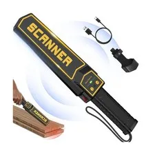 Rechargeable Handheld Metal Detector Wand, High Sensitivity Security Wand Met...