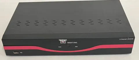 Night Owl 4BL-DVR 5GB  4 Channel H.264 DVR  No Remote Powers Up G