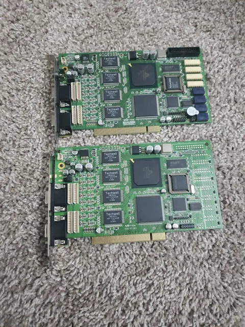 Techwell TW2804 Multi Channel CCTV DVR Board Capture Card Dual VGA PCI