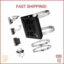 Universal Vertical Pole Mount Adapter Bracket for CCTV Security Camera PTZ Dome