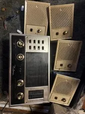 Vintage NuTone Tube Radio Intercom In Wall Station  2055-56