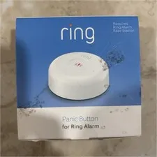 Ring Panic Button for Ring Alarm, Instant Alarm, LED Indicator, White
