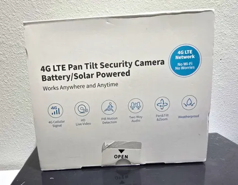 4G LTE Pan-Tilt Surveillance Camera HD Day/Night Battery/Solar Two-Way Audio