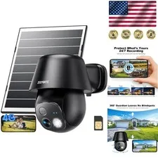 Outdoor 4G LTE Security Camera - 24/7 Monitoring, Solar-Powered, 100ft Detection