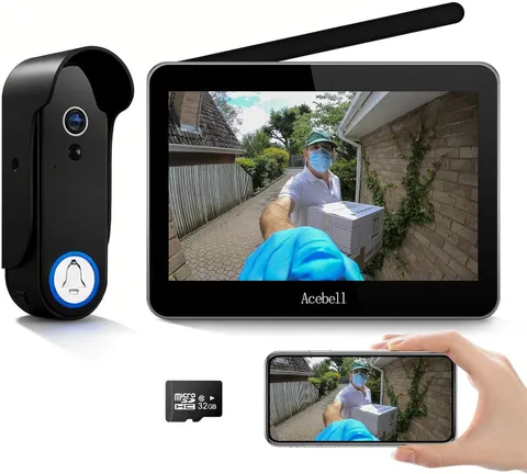 Wireless Smart Video Doorbell Intercom System, WiFi 1080P Video Doorbell Camera