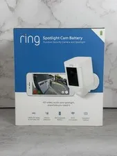 RING Spotlight Cam Battery Outdoor Security Camera & Spotlight (New)