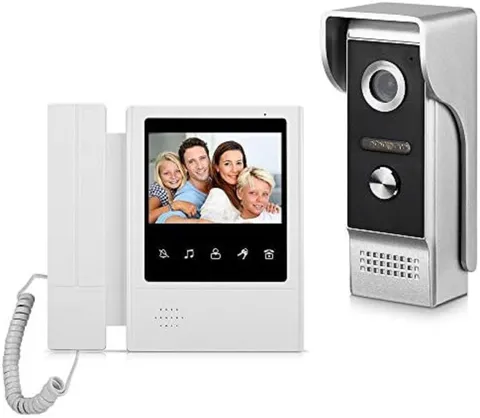 4.3" Wired Video Door Phone System with Night Vision Intercom for Home