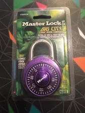 BRAND NEW, FACTORY SEALED Master Lock  Combination Lock Purple Combo