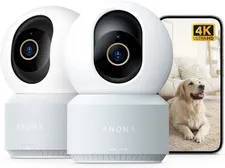 4K UHD Indoor Camera, Pet/Dog/Baby Security Camera with Phone App, 360°Pan-Tilt,