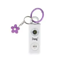 Daisy Personal Alarm Siren With Flashlight - Back to School Safety - Purple