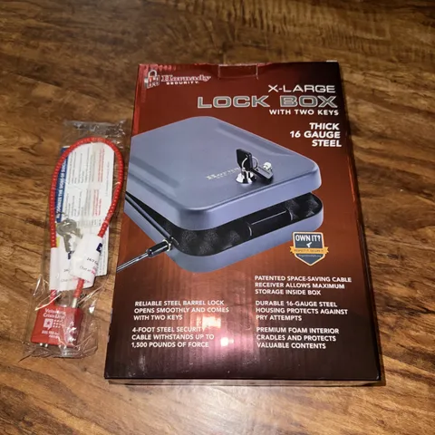 Hornady XLarge Lock Box 16 Gauge Steel TSA Approved Portable 10x7x2 new in box