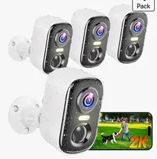 GALAYOU R2 Wire-Free Outdoor Security Cameras 4-Pack