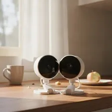 Smart Baby Monitor & Pet Camera with Night Vision and Alexa Integration - 2-Pack