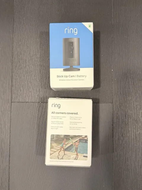 Ring Stick Up Cam BATTERY Indoor/Outdoor HD Security Camera with Two-Way Talk