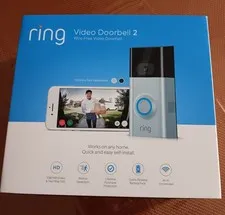 Ring Video Doorbell 2 Wire Free 1080p HD Video Camera - 1337143 New Open Box