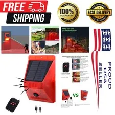 Ultimate Solar Motion Sensor Siren with USB Backup - Say Goodbye to Intruders