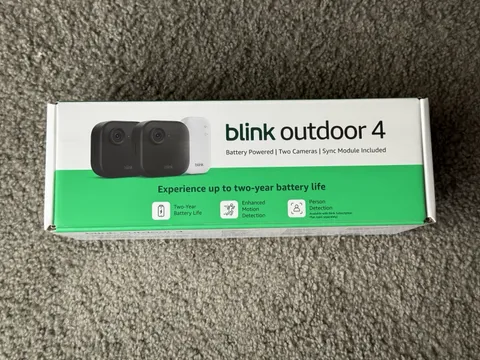 Blink Outdoor 4 4th Gen 2025 Wireless Security Camera + Sync Module, 2 Cameras